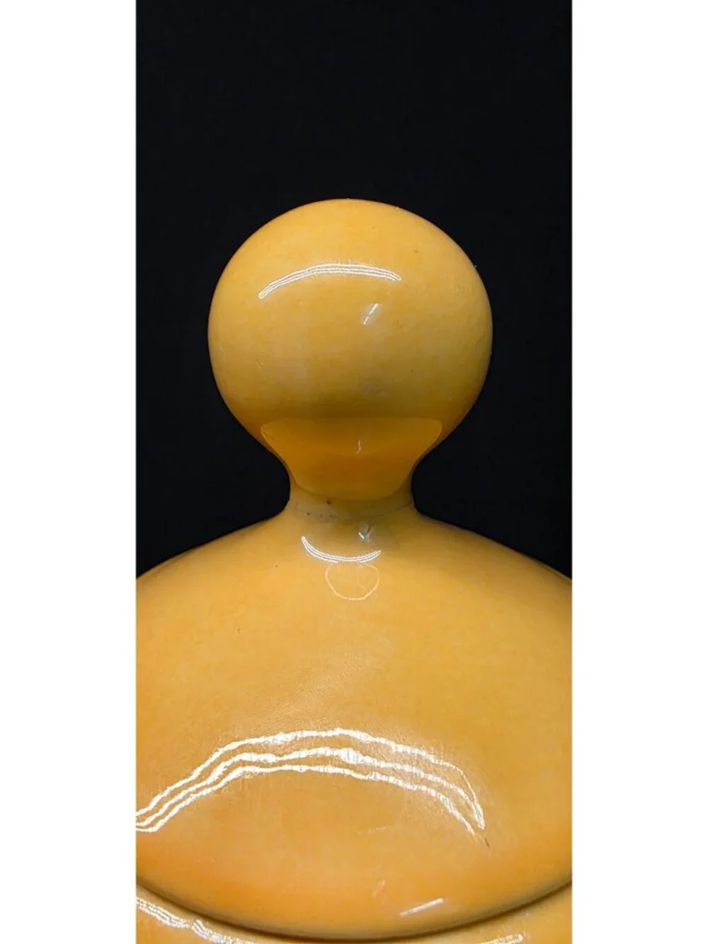 Vintage 1970s McCoy Pottery USA Smiley Face Cookie Jar 
